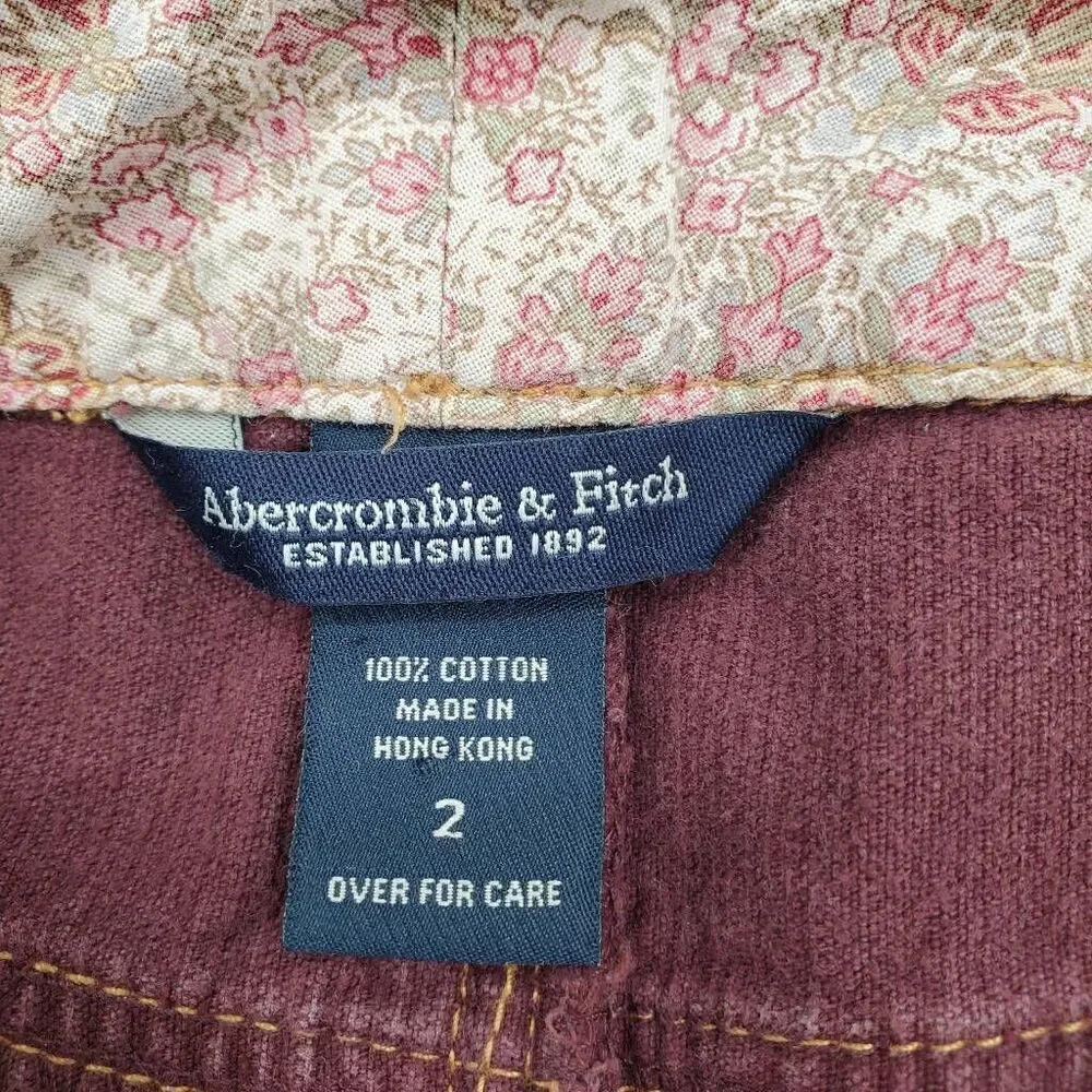 Abercrombie & Fitch‎ Women's corduroy mini skirt y2k 90s Size 2